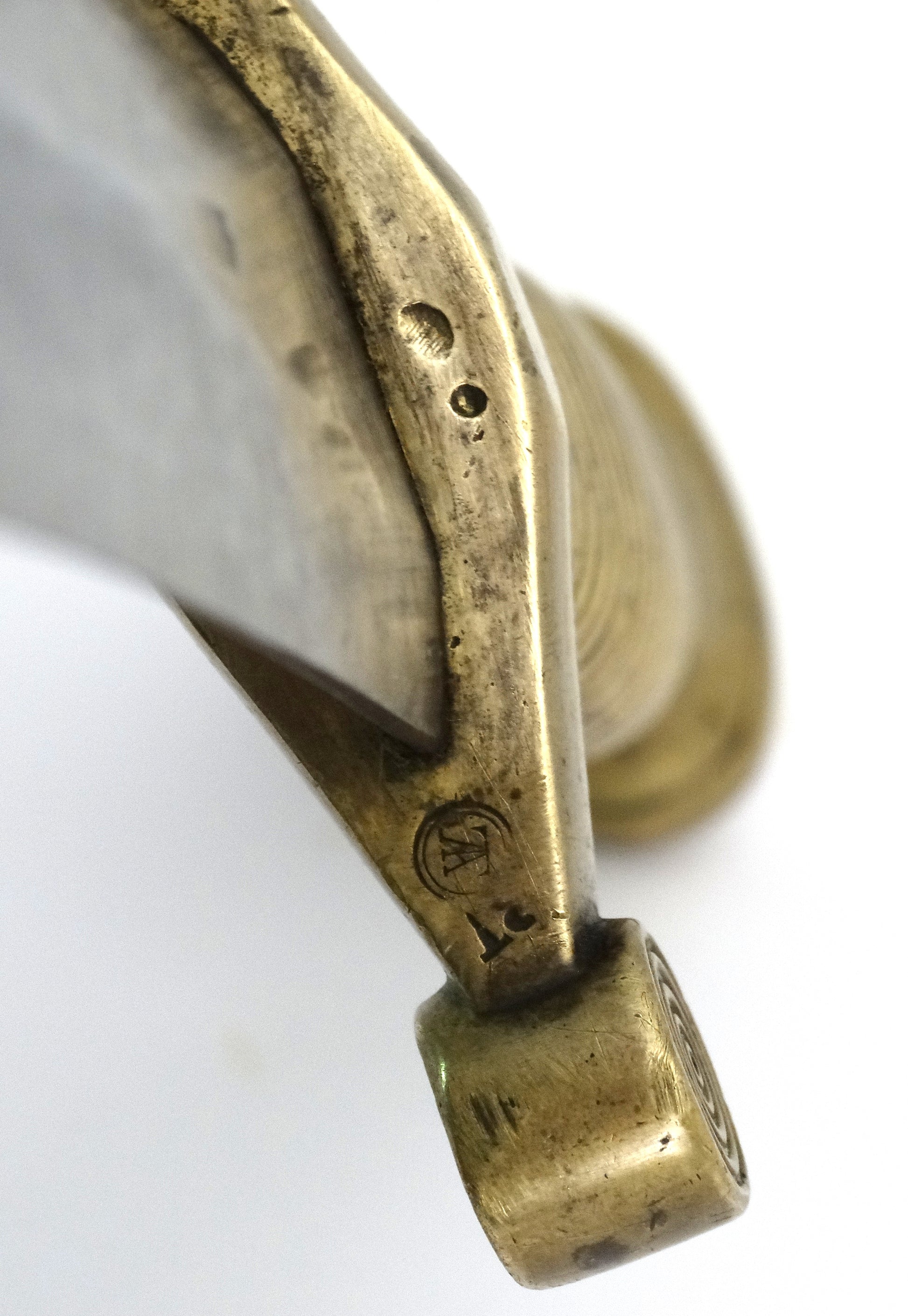 Glaive de Troupe d’Infanterie Modèle 1831 - Pihet Frères - 1838.
Zoom sur marquage de la garde.