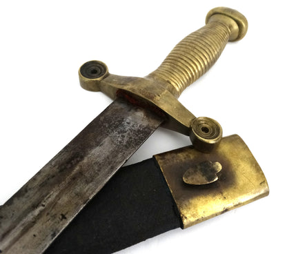 Glaive pompier modèle 1831 avec fourreau. Vue artistique.