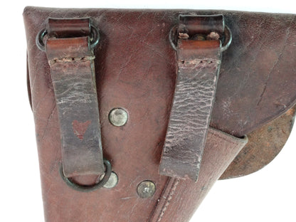 Holster MAC 50 1er Type – Cuir Marron.
Zoom sur système de fixation.