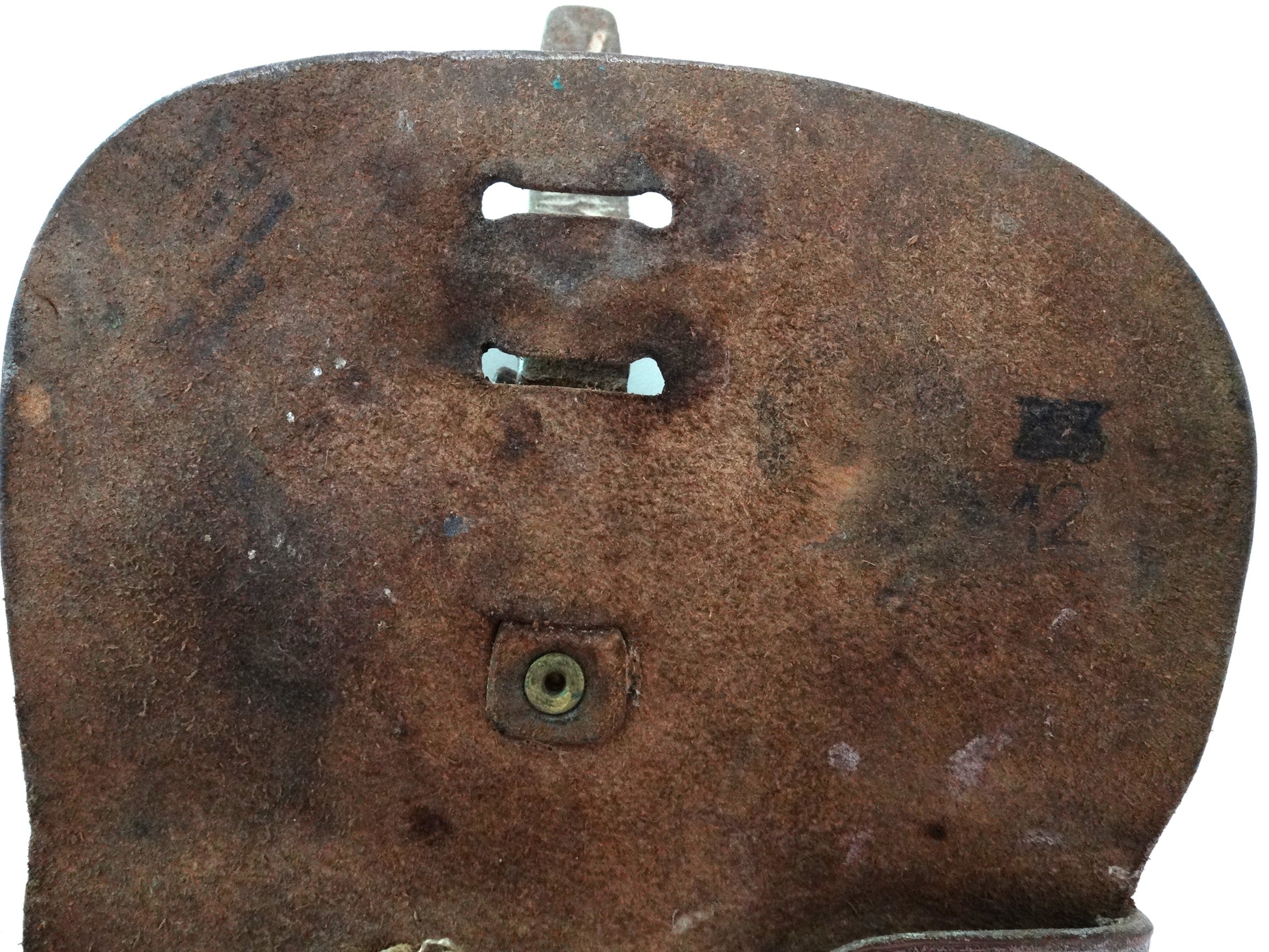 Holster MAC 50 1er Type – Cuir Marron.
Zoom sur marquages.
