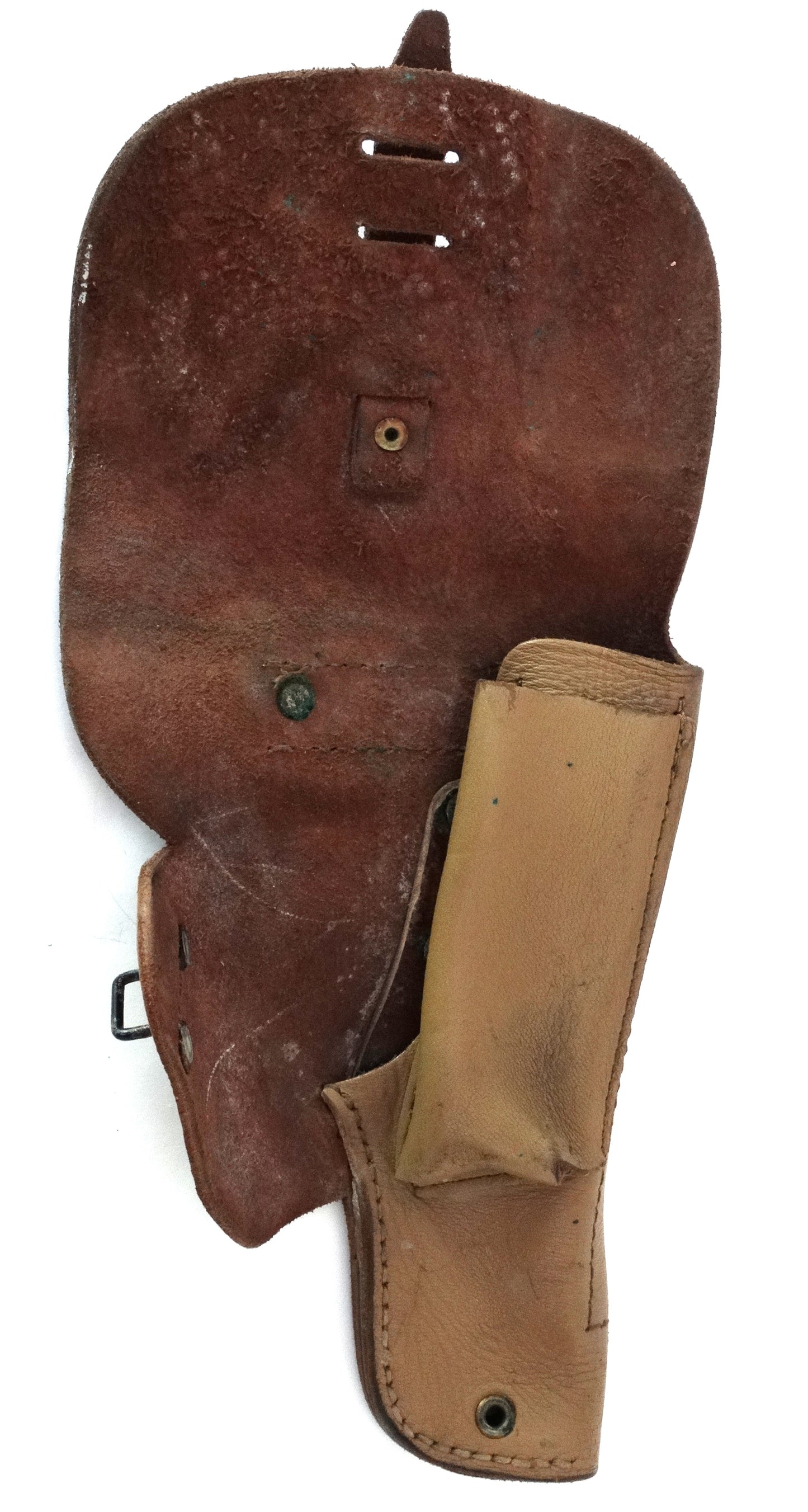 Holster PAMAC 2ème Type – Cuir Fauve.
Vue intégrale ouvert