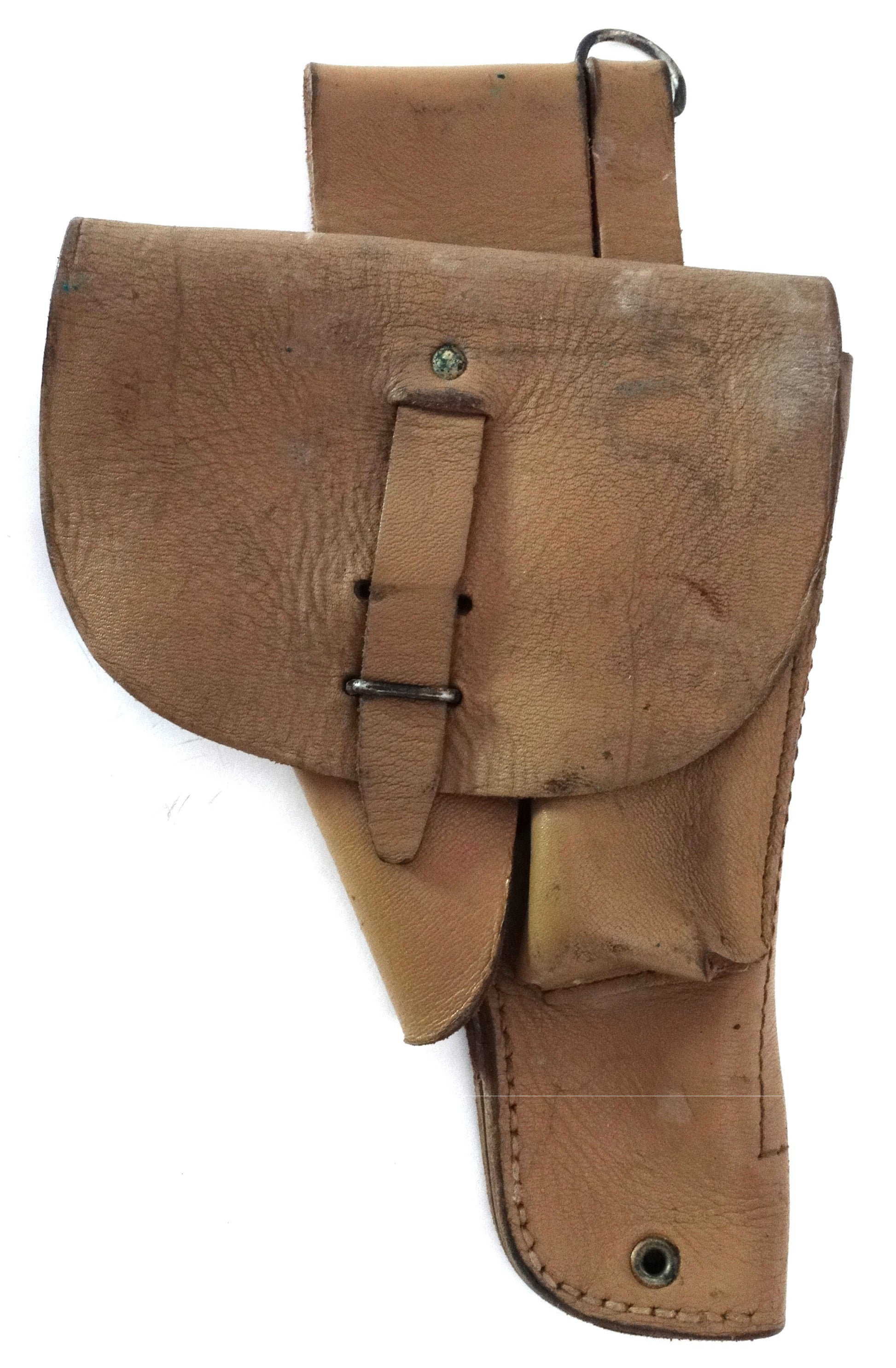 Holster PAMAC 2ème Type – Cuir Fauve.
Vue intégrale de face.