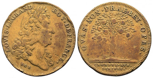 Jeton chambre aux deniers - Louis xiv dit Le grand