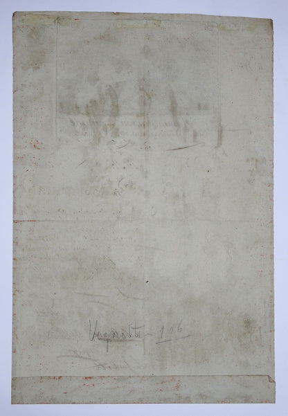 Lettre de l’Administration centrale de l’Ourthe  Révolution.
Vue intégrale de dos.