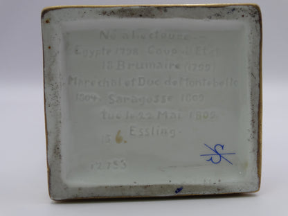 Maréchal Jean Lannes par Scheibe-Alsbach (porcelaine allemande) descriptif sous figurine