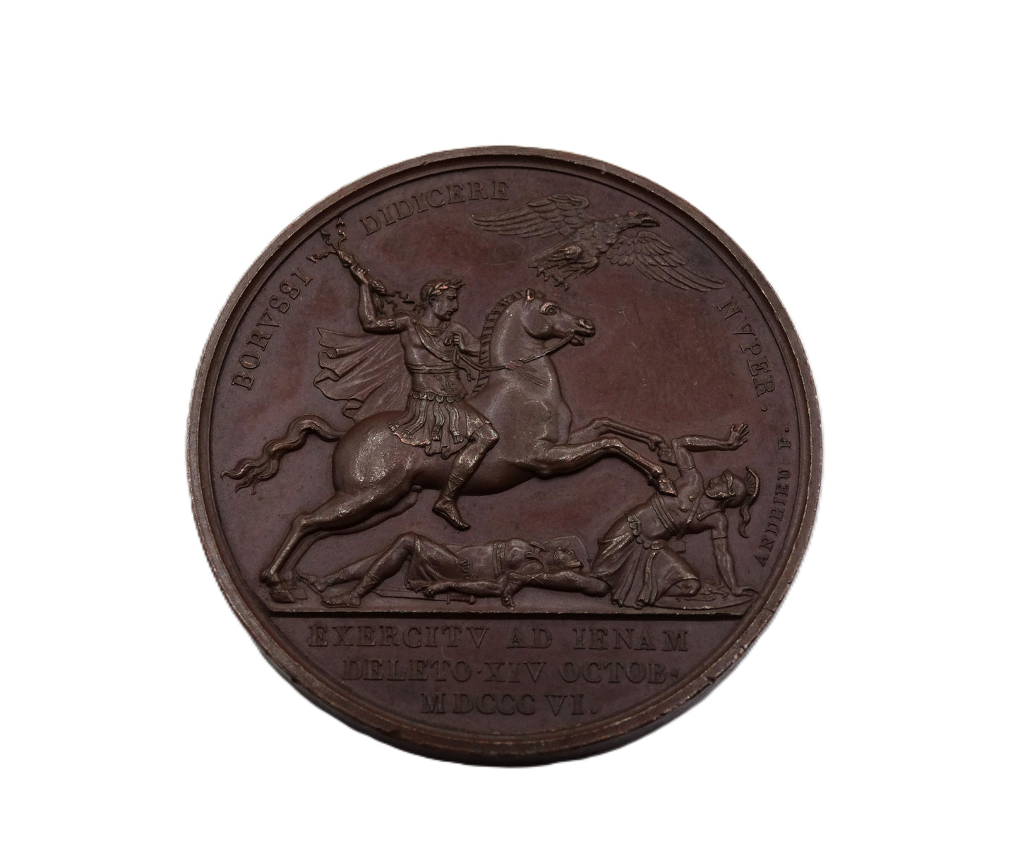 Médaille commémorative – Bataille d’Iéna 1806 – Gravée par Andrieu recto