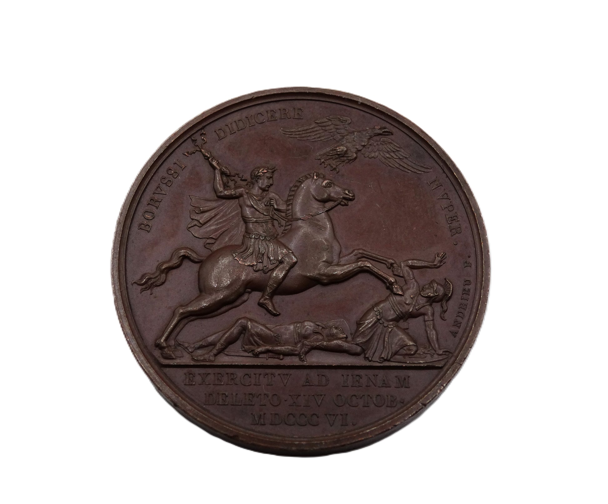 Médaille commémorative – Bataille d’Iéna 1806 – Gravée par Andrieu recto