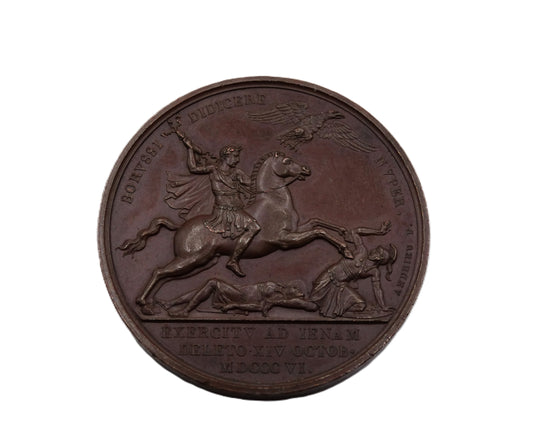 Médaille commémorative – Bataille d’Iéna 1806 – Gravée par Andrieu recto
