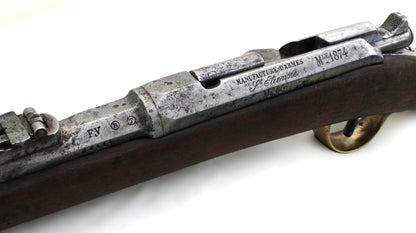 FRANCE. Mousqueton d’Artillerie Modèle 1874 M80 – Troisième République Marquage avec modification M80 et poincon de controleurs