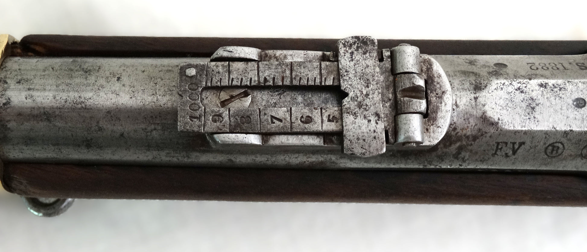 FRANCE. Mousqueton d’Artillerie Modèle 1874 M80 – Troisième République organe de visée