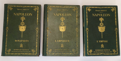 Napoléon le Grand – Édouard Driault.
Vue de face des 3 tomes