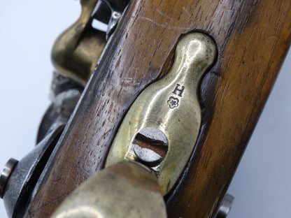 Pistolet An XIII Saint-Étienne 1811 | Pistolet réglementaire Premier Empire.
Zoom sur poinçon H