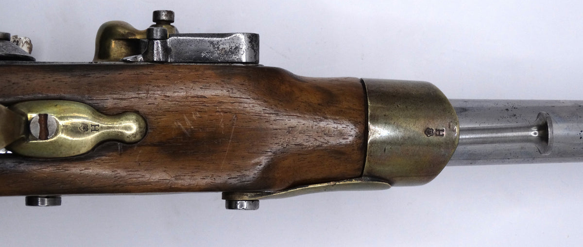 Pistolet An XIII Saint-Étienne 1811 | Pistolet réglementaire Premier Empire.
Zoom sur poinçon H 1