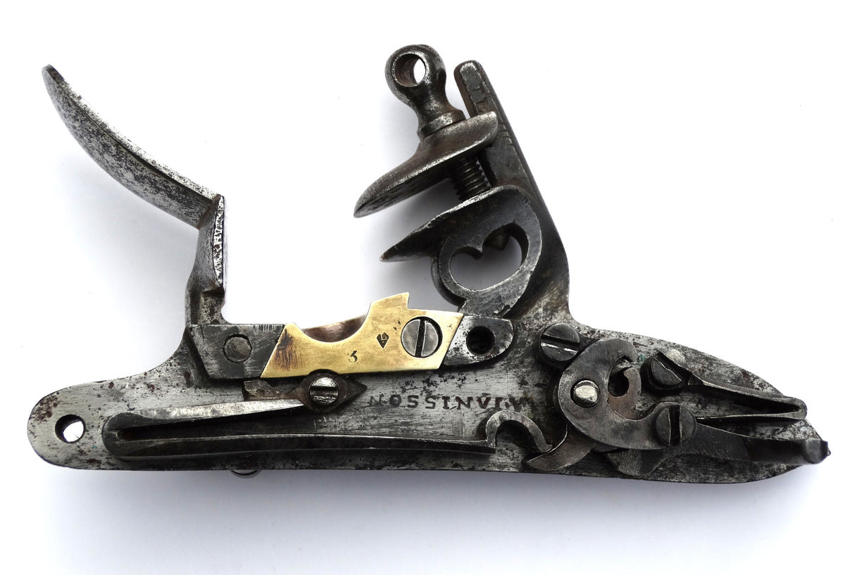 Pistolet An XIII Saint-Étienne 1811 | Pistolet réglementaire Premier Empire.
Zoom sur platine nue face B