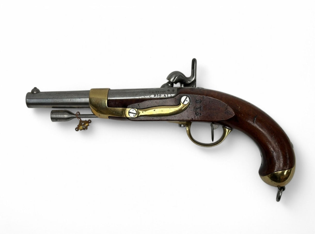FRANCE. Pistolet de Cavalerie Modèle 1822 Tbis – Reconditionné en Arsenal coté gauche