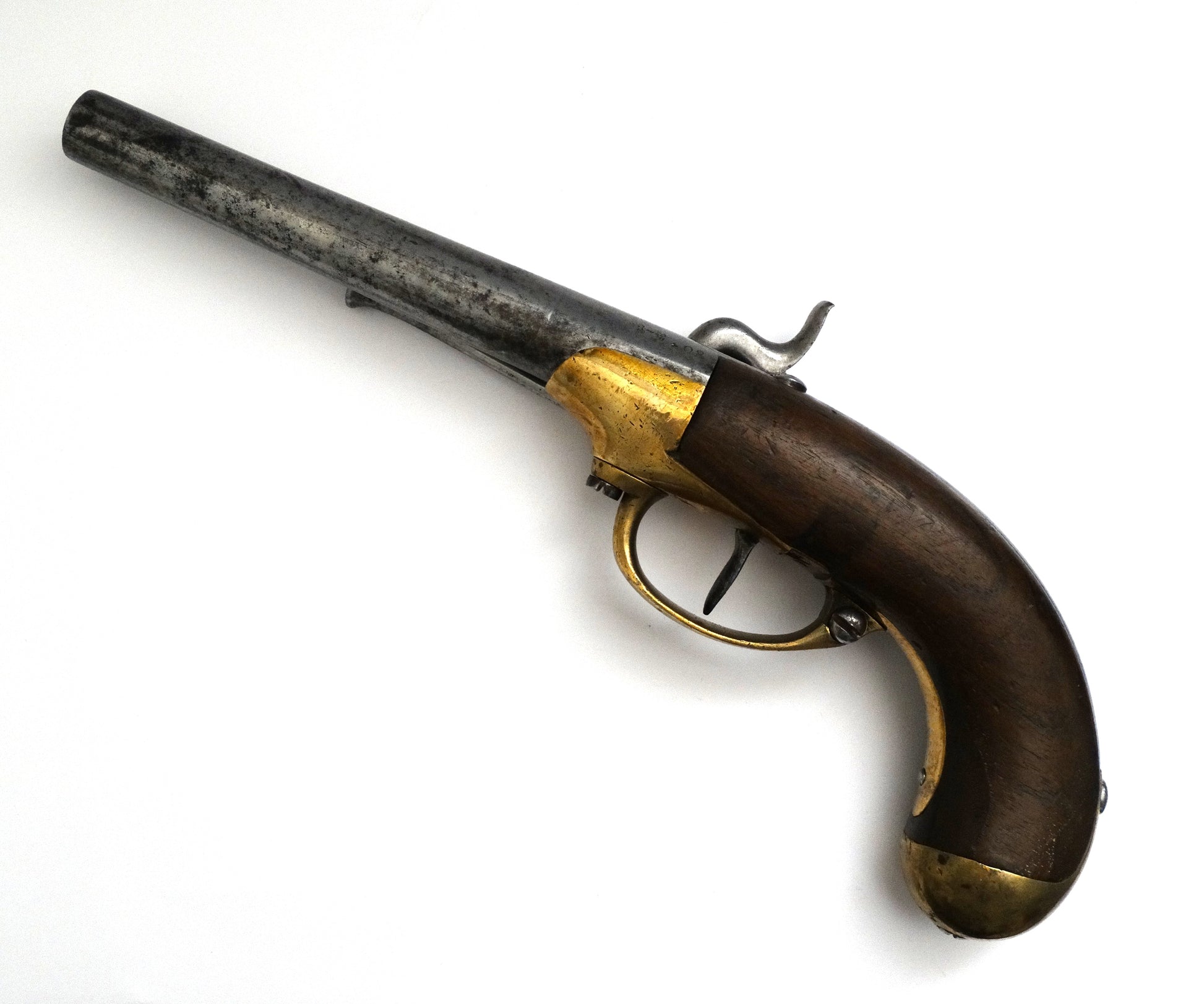 Pistolet_modele_1777_transforme_percussion_cavalerie_francaise coté gauche La_Maison_des_Braves