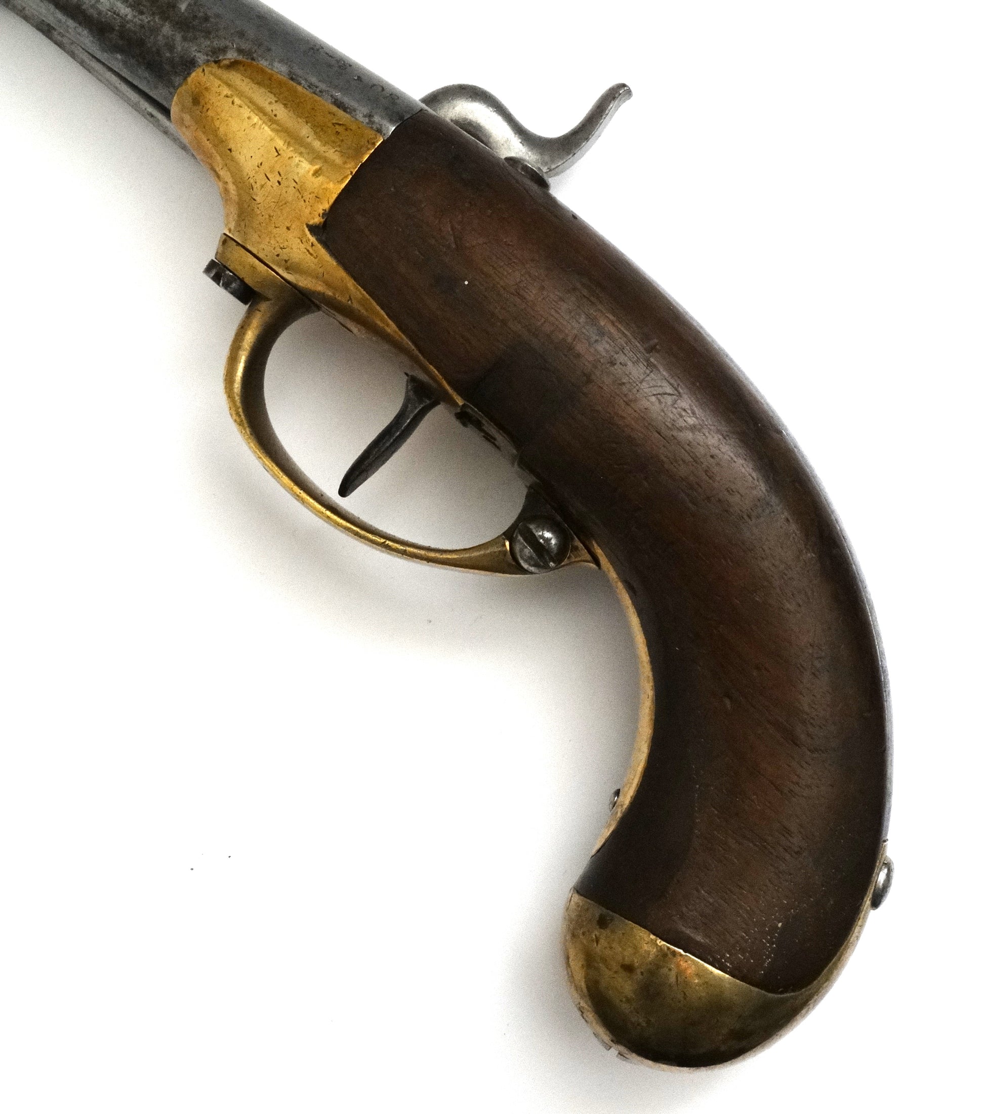 Pistolet_modele_1777_transforme_percussion_cavalerie_francaise_La_Maison_des_Braves crosse en noyer