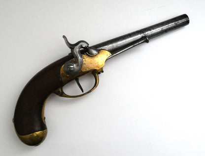 Pistolet modèle 1777 transformé à percussion – cavalerie française. Coté droit| La Maison des Braves