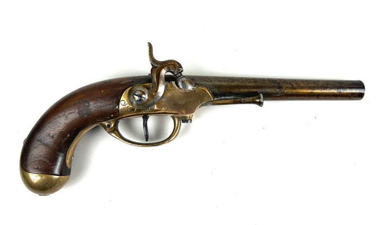 Pistolet modèle 1777 transformé à percussion – cavalerie française. Coté droit| La Maison des Braves