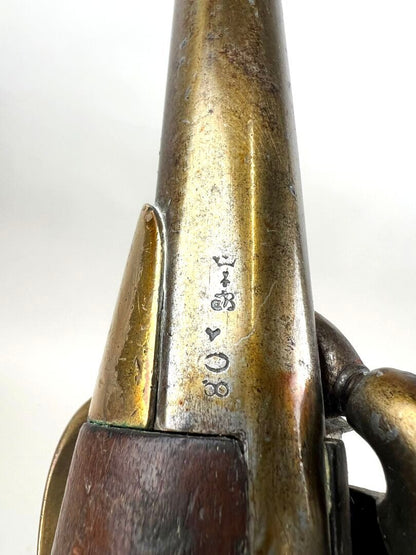 Pistolet_modele_1777_transforme_percussion_cavalerie_francaise_La_Maison_des_Braves Marquage et pionçons canon