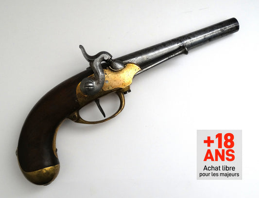 France – Model 1777 cavalry pistol (1st type), converted to percussion