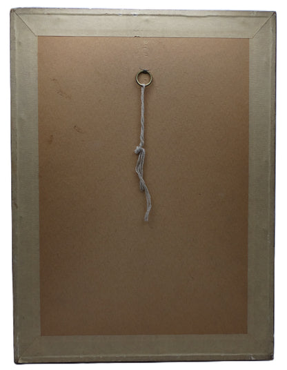 Reproduction dédicacée du Général Weygand - Tade STYKA. Vue intégrale arrière du cadre.