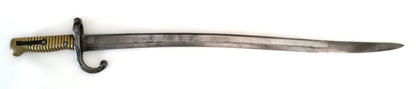 Sabre-baïonnette Chassepot Modèle 1866 – St-Étienne 1873.
Vue intégrale coté droit.