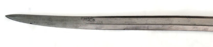 Sabre-baïonnette Chassepot Modèle 1866 – St-Étienne 1873.
Zoom sur pointe lame coté gauche.