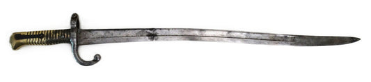 Sabre-baïonnette Chassepot modèle 1866 – Manufacture de Mutzig, 1868.
Vue intégral coté droit.