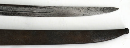 Sabre-baïonnette Modèle 1866 Chassepot – Marquage régimentaire allemand – Avec fourreau. Zoom sur fourreau  et lame face A2