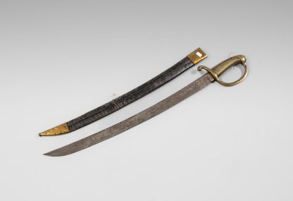FRANCE. Sabre Briquet Modèle An XI – Premier Empire avec fourreau gauche