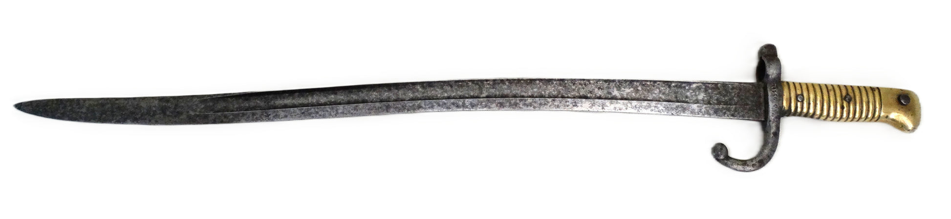 Sabre-baïonnette Chassepot modèle 1866 – Manufacture de Mutzig, 1868.
Vue intégral coté gauche.