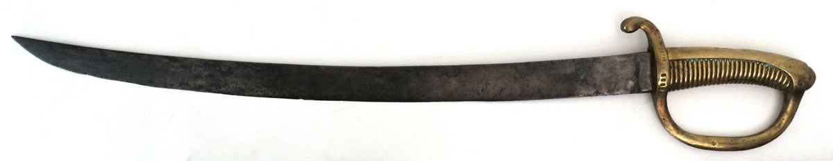 Sabre briquet An XI – 8e légion de la Garde nationale.
Vue intégrale face A