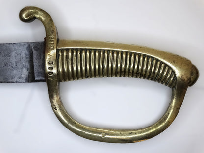 Sabre briquet An XI – 8e légion de la Garde nationale.
Zoom sur  garde face A