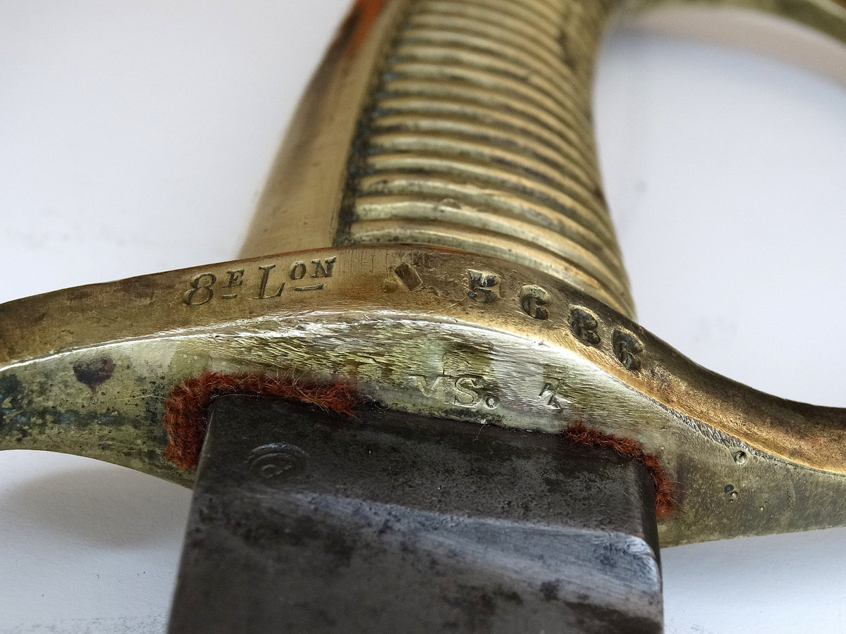 Sabre briquet An XI – 8e légion de la Garde nationale.
Zoom sur marquage garde face A