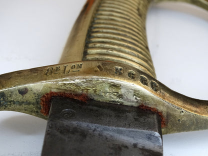 Sabre briquet An XI – 8e légion de la Garde nationale.
Zoom sur marquage garde face A