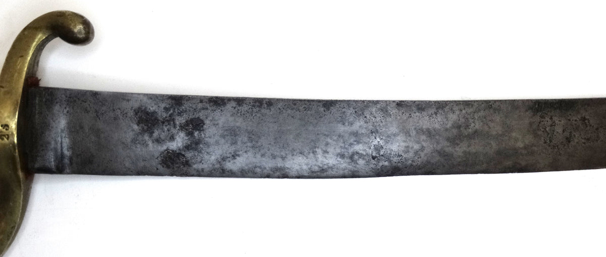 Sabre briquet An XI – 8e légion de la Garde nationale.
Zoom sur lame B1