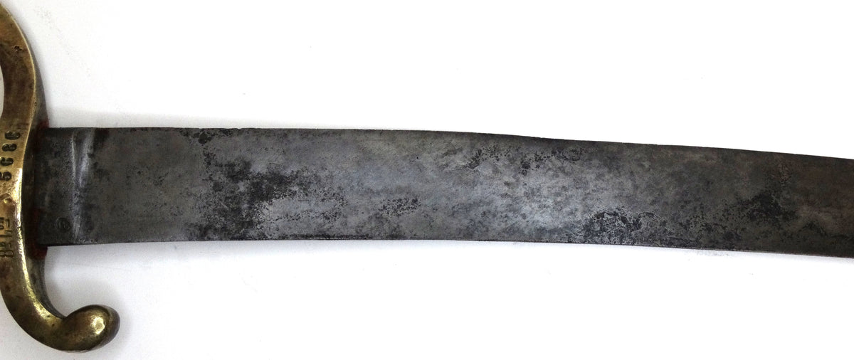 Sabre briquet An XI – 8e légion de la Garde nationale.
Zoom sur lame A1