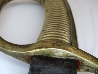 Sabre briquet An XI – 8e légion de la Garde nationale.
Zoom sur marquage garde face B