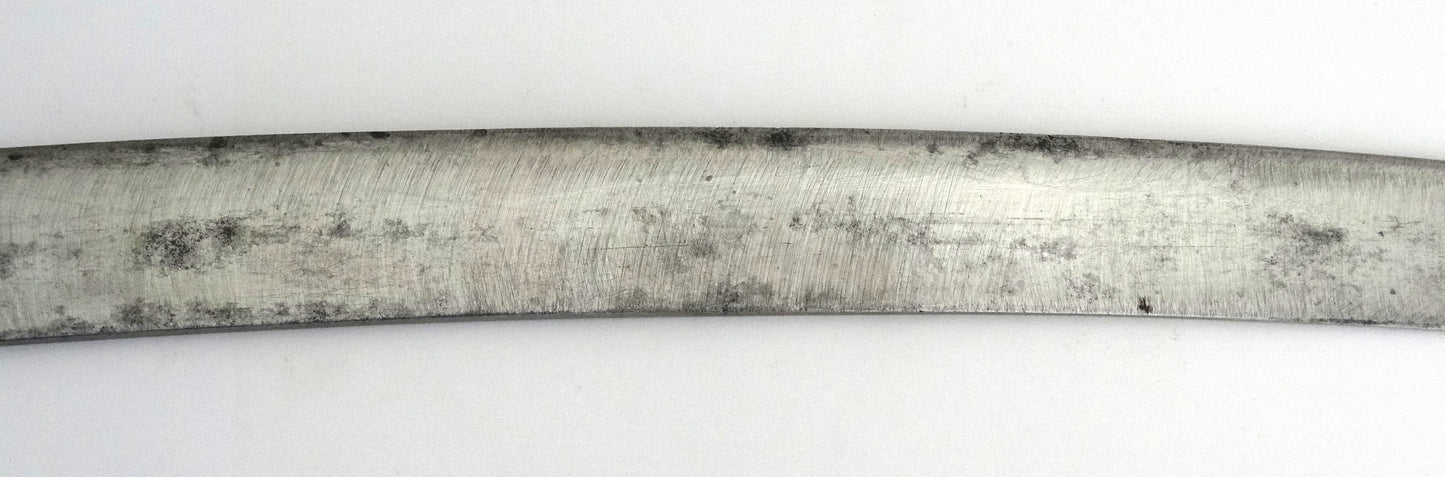 Sabre briquet d’infanterie modèle An XI — Klingenthal — Premier Empire.
Zoom sur lame coté gauche 2