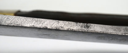 Sabre briquet d’infanterie modèle An XI — Klingenthal — Premier Empire.
Zoom sur marquage plat de lame 4