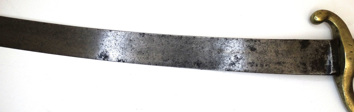 Sabre d’infanterie dit « briquet », modèle An XI, avec fourreau.
Zoom sur lame face A1