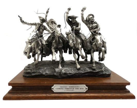 Sculpture “Coming Through the Rye” d’après Frédéric Remington – Édition limitée.
Vue intégrale de face.
