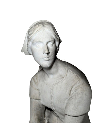 Sculpture – Jeanne d’Arc d’après Chapu.
Zoom sur le visage de Jeanne.