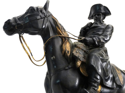 FRANCE. Napoléon à cheval – d’après Demange. Zoom tête cheval et buste Napoléon.