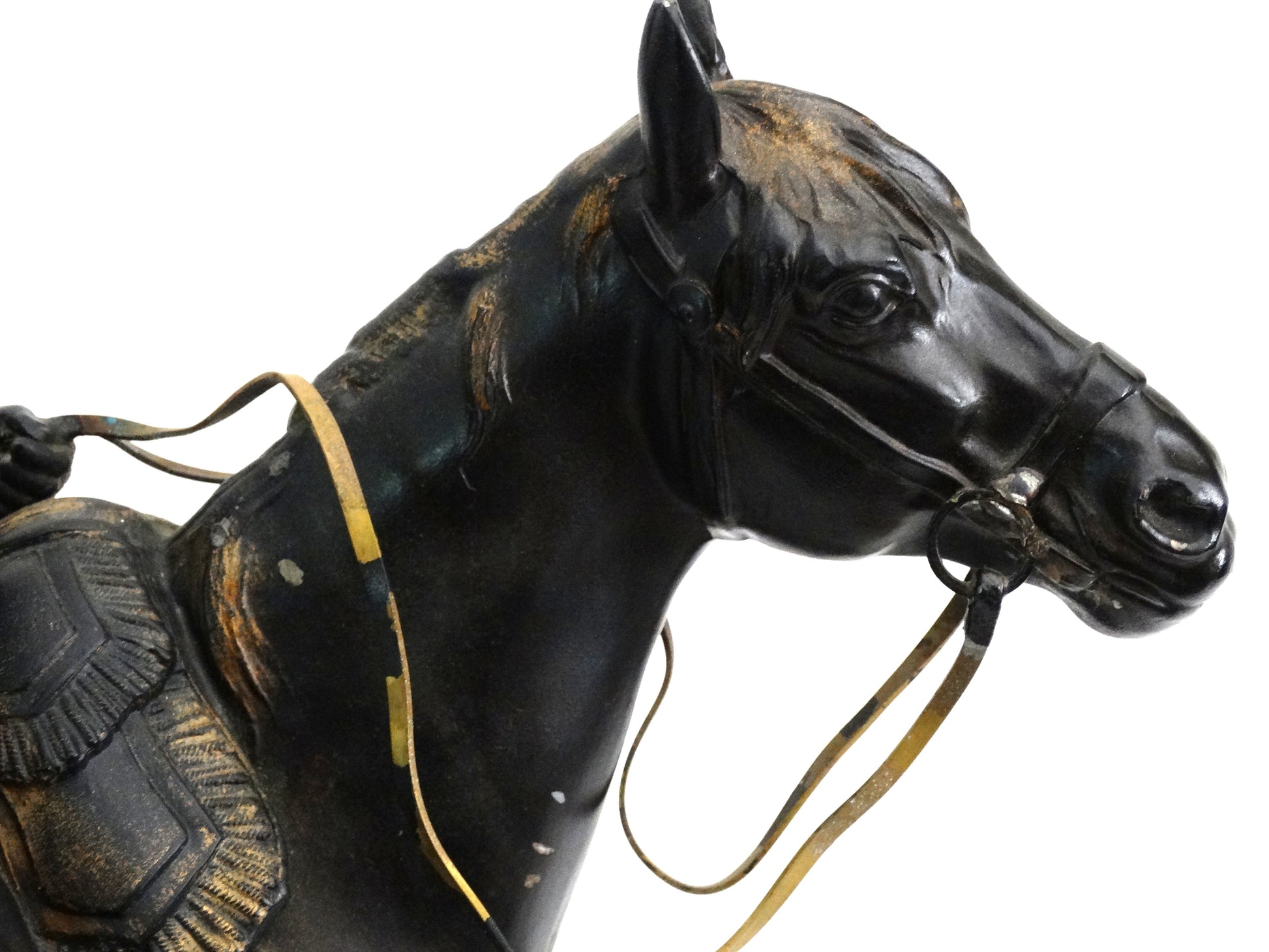 FRANCE. Napoléon à cheval – d’après Demange. Zoom tête de cheval coté droit.