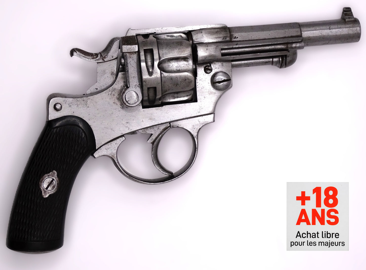 BELGIQUE. Revolver Chamelot-Delvigne modèle 1874 civil - calibre 11 mm73 - Arme ancienne